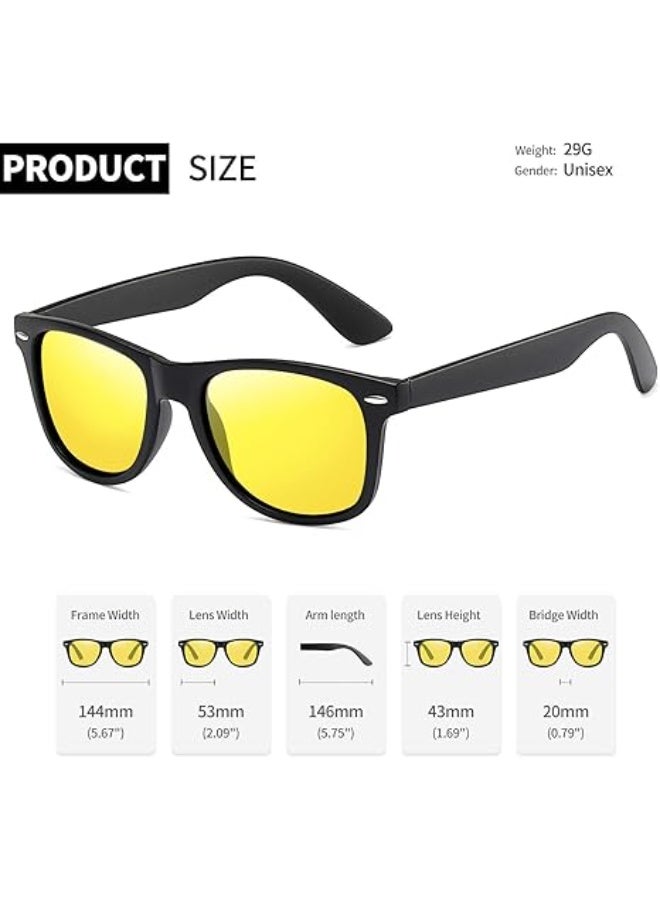 Joopin Polarized Sunglasses Men Women, Classic Retro Square Sun Glasses Men UV Protection Driving Fishing - Image 3